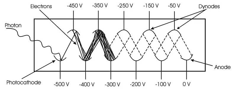 図1. 光電子増倍管の構成図