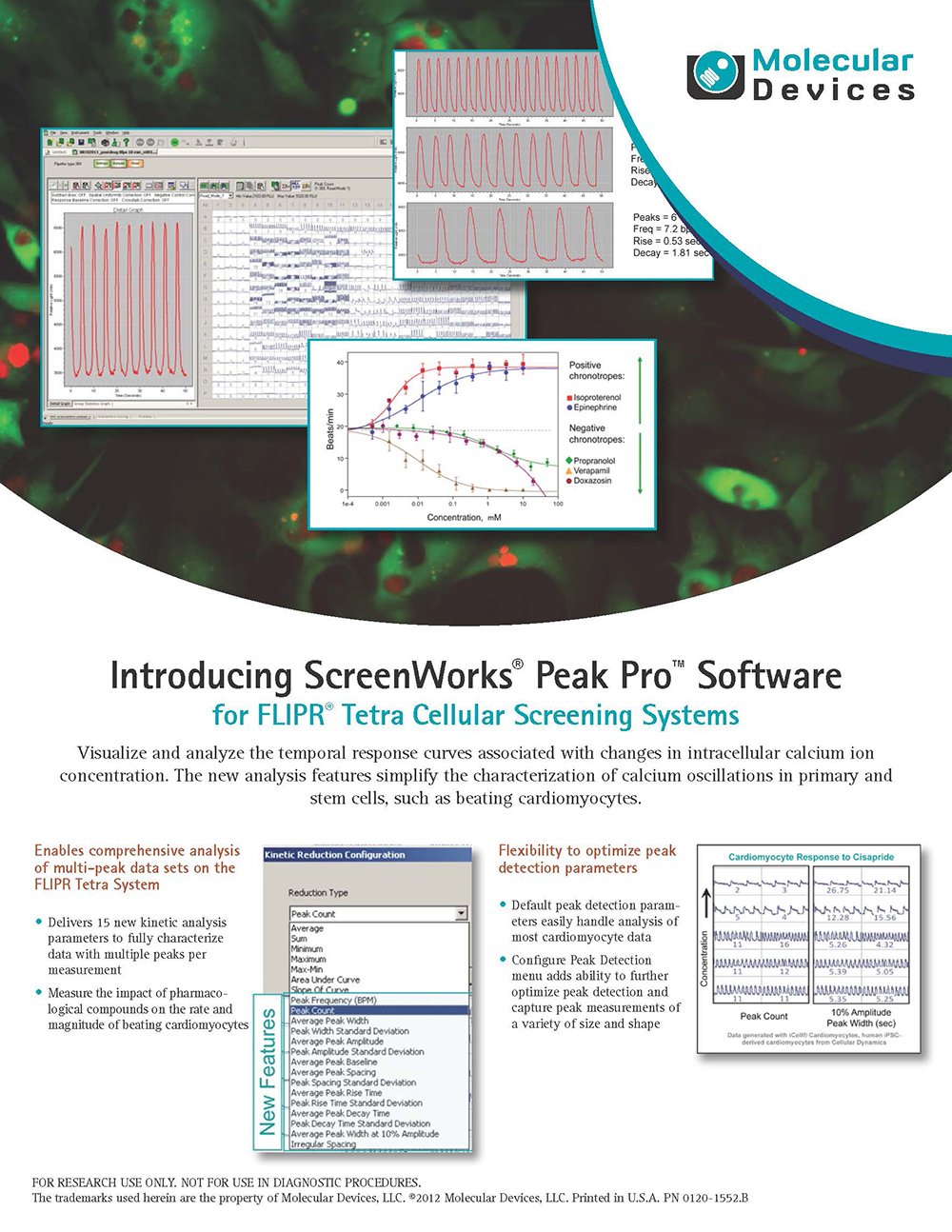 FLIPR TETRAのソフトScreenWorks v3.2に特殊な解析機能が追加できます。